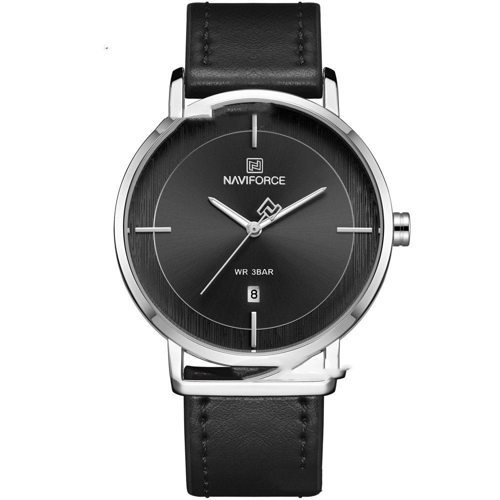 Fashion Simple Calendar Waterproof Quartz Watch