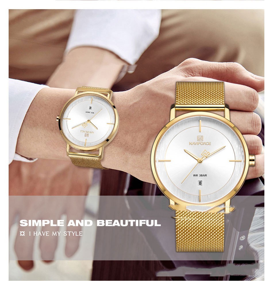 Fashion Simple Calendar Waterproof Quartz Watch