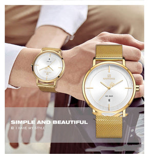Fashion Simple Calendar Waterproof Quartz Watch