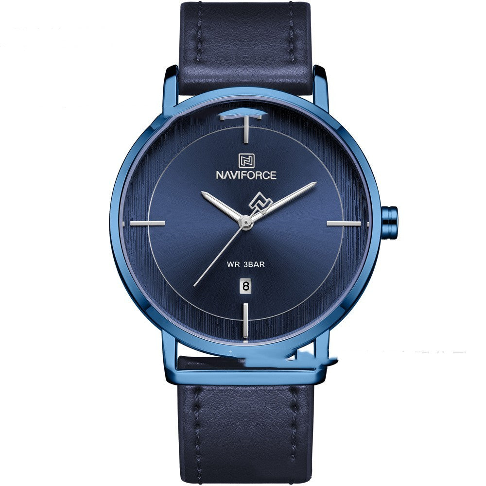 Fashion Simple Calendar Waterproof Quartz Watch